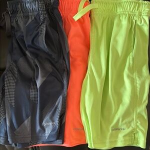 Boys Shorts - Black, Orange, Green